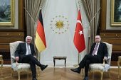 Cumhurbaşkanı Erdoğan Almanya Başbakanı ile bir araya geldi