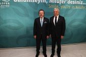 Cavit Çağlar’dan Başkan Şadi Özdemir’e tebrik ziyareti
