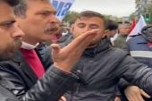 TİP Genel Başkanı Erkan Baş, Saraçhane’de polislerle tartıştı: Bana bağırma!